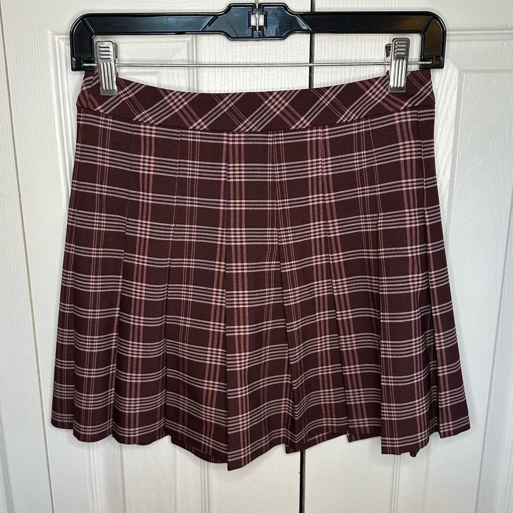 ARITZIA SUNDAY BEST olive skirt pleated purple
